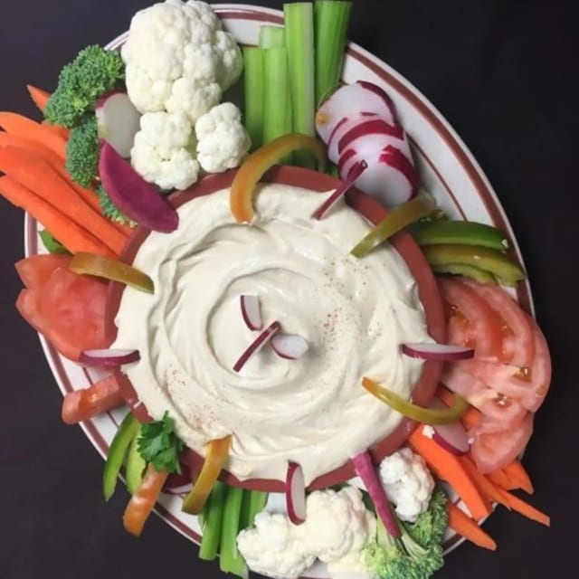 Hummus with Veggies.