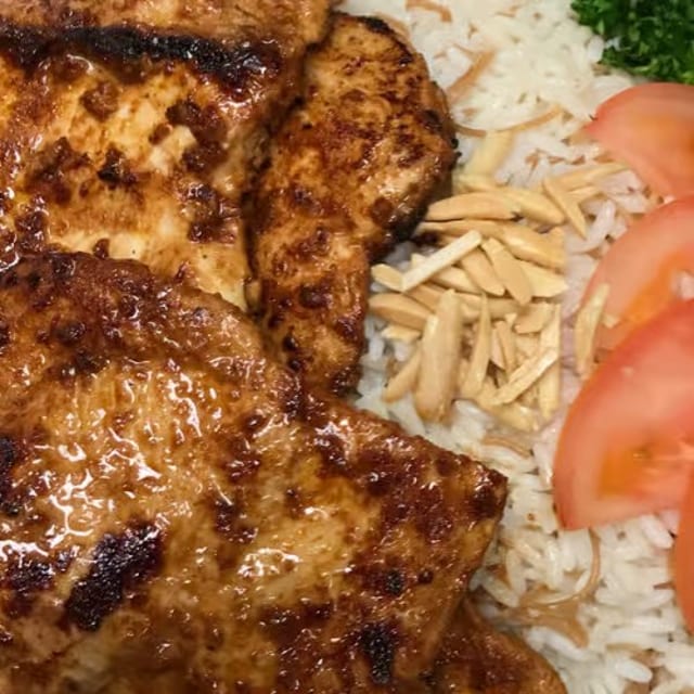 Chicken Seared Sajji.