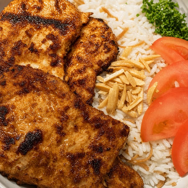 Chicken Seared Sajji.