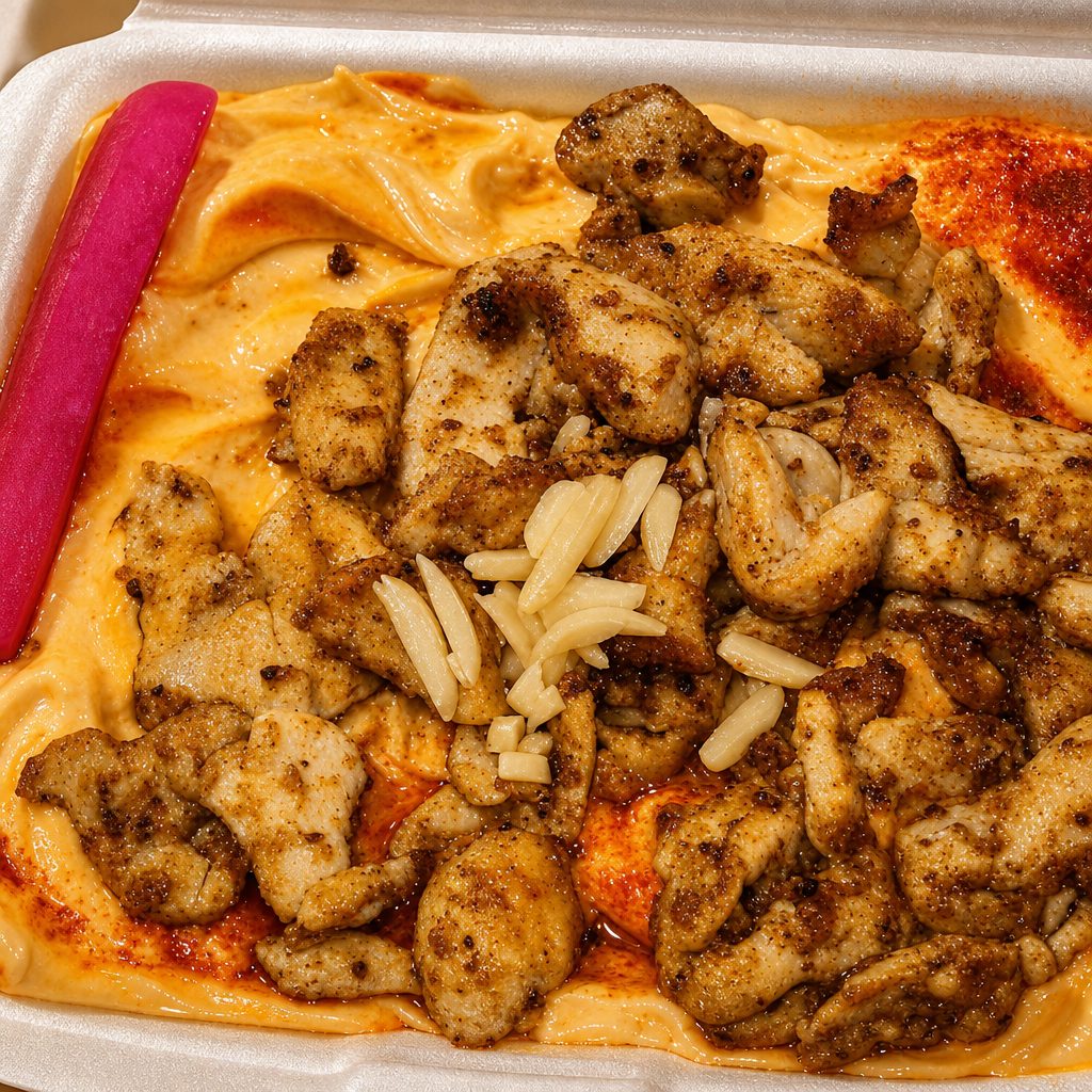 Hummus with Chicken.